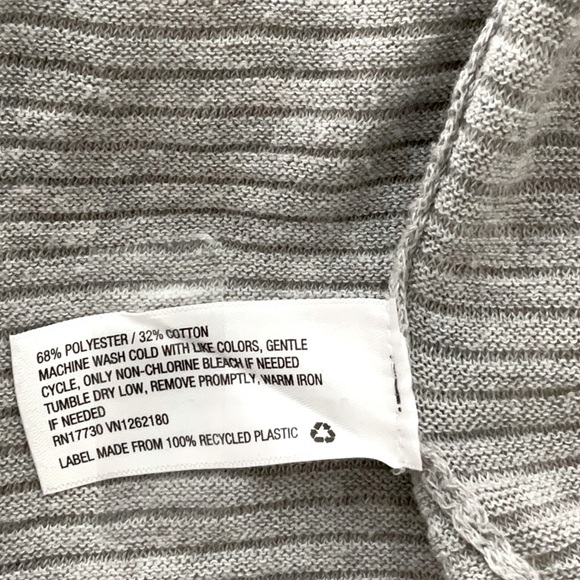 Prologue Gray Ribbed Duster Cardigan-Sz XS - Picture 4 of 5